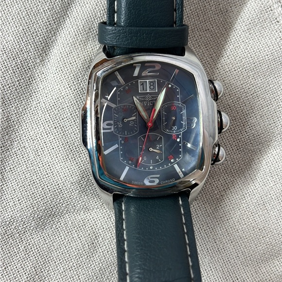 Men's Teal Invicta new Leather Strap Watche